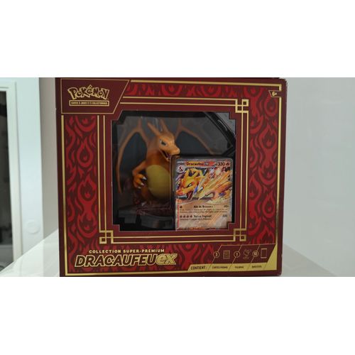 Coffret Pokémon Collection Super Premium Dracaufeu Ex Figurine - Fr