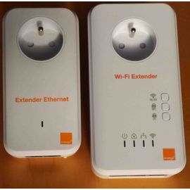Lot de 2 prises CPL WIFI EXTENDER Liveplug 500 Mbits/s