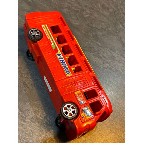 Jouet Bus Rouge En Plastique 