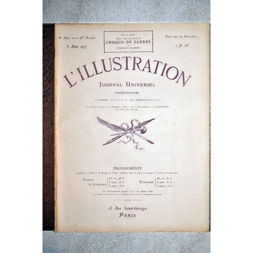 L'illustration N° 3870 - 5 Mai 1917 - Croquis De Guerre Par François Flameng ...