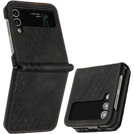 Kal-Coque Pour Samsung Galaxy Z Flip 3, Etui Protection Housse Premium En Cuir Pu Portefeuille Étui Téléphone [Fermoir Magnétique] [Fentes Pour Cartes] Flip Case Pour Samsung Galaxy Z Flip 3¿Noir