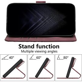 Sjzg-Coque Pour Samsung Galaxy S22 Ultra, Etui Protection Housse Premium En Cuir Pu Portefeuille Étui Téléphone [Fermoir Magnétique] [Fentes Pour Cartes] Flip Case Pour Galaxy S22 Ultra¿Rouge
