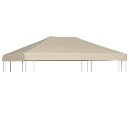 Salon De Jardin 6 Pcs Avec Coussins Blanc Crème Bambou