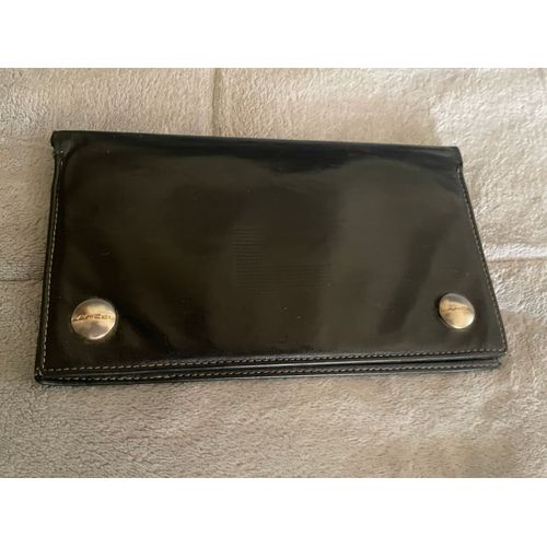 Porte carte chéquier Vintage Lancel Cuir noir lisse
