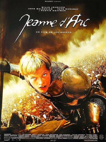 *** Jeanne D'arc De Luc Besson - 1999 - Milla Jovovich - Faye Dunaway - Affiche De Cinéma Originale - 40 X 55 - Comme Neuf ***