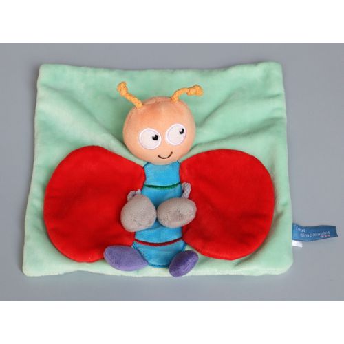 Doudou Papillon Plat Vert Rouge Bleu Tout Simplement Casino