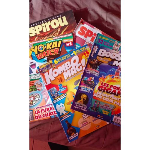 Lot De Magazines Ados Et Enfants Yo Kai Watch, Kombo Mag, Booster Mag, Spirou...