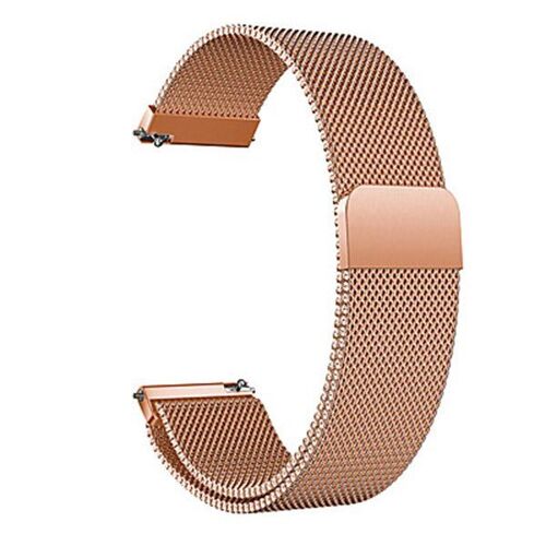 Bracelet À Fermoir Magnétique En Boucle Milanaise Phonecare Pour Garmin Vivoactive 6 - Or Rose