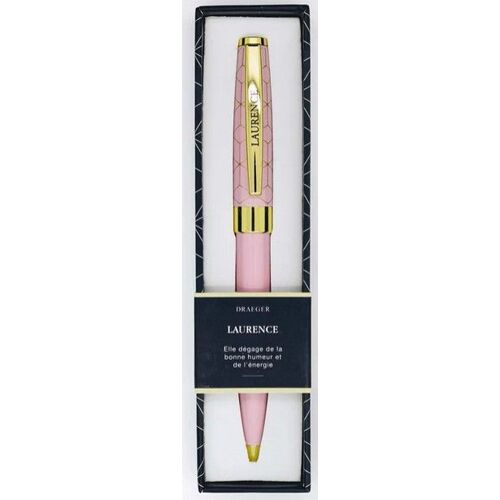 Stylo Rose Prénom Laurence Draeger