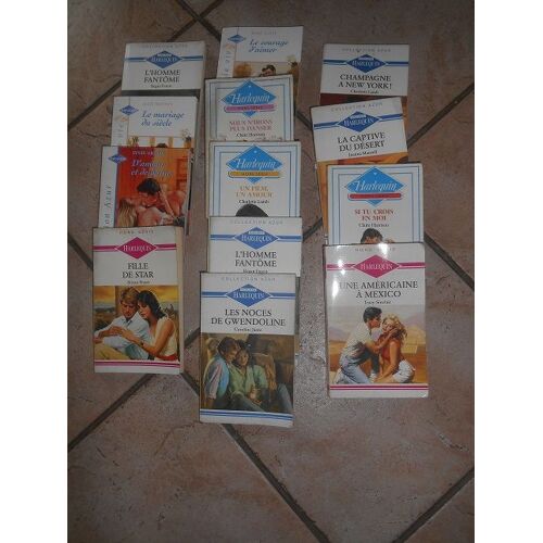 Lot De 12 Livres De Poche Arlequin Tres Bon Etat