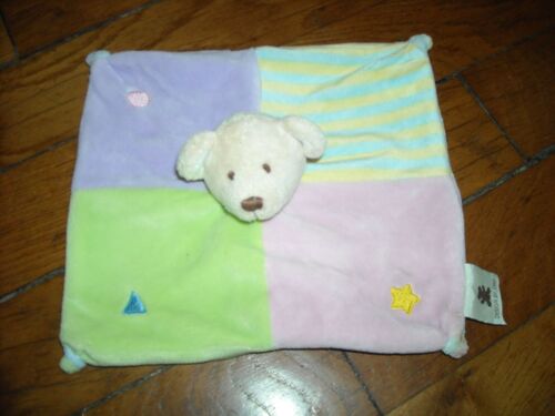 Doudou Plat Ours Eveil Et Tendresse Multicolore