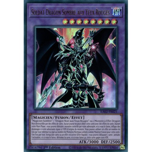 Yu Gi Oh Ra02 Fr021 Soldat Dragon Sombre Aux Yeux Ultra Rare