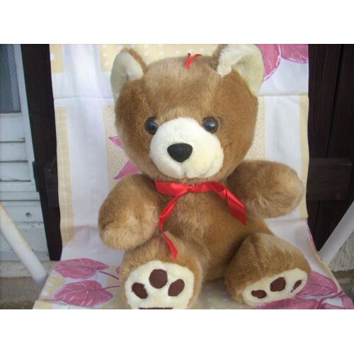 Peluche Ours Assis 35 Cm Environ