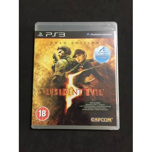 Resident Evil 5 Gold Édition Sony Playstation 3 Ps3 Eng Usagé Complet Beau/ M3