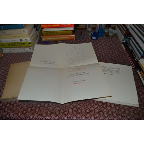 Cantique Des Cantiques Selon La Vulgate. Traduit Par Claude Grégory (Texte Latin En Regard. Quinze Dessins De Henri Matisse. Exemplaire B1244 Le Club Français Du Livre 1962