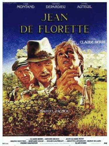 Affiche Originale 60x80 Cm Du Film "Jean De Florette" - Claude Berri, 1986 - Avec Yves Montand, Gérard Depardieu, Daniel Auteuil, Elisabeth Depardieu, Armand Meffre Roger Souza Didier Pain Marc Betton