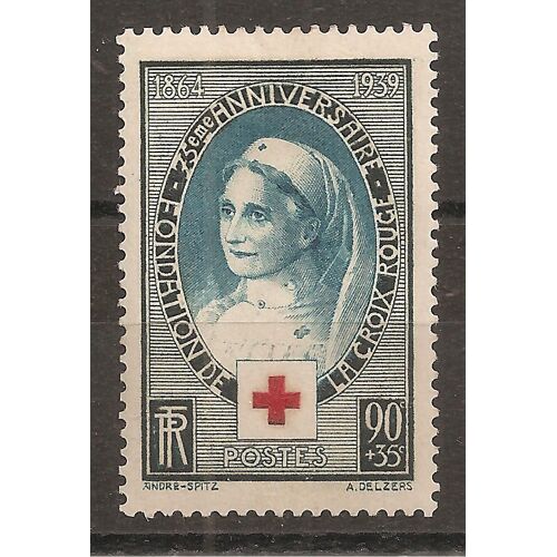 422 (1939) Croix-Rouge 75ème Anniversaire N* (Cote 8e) (9348)