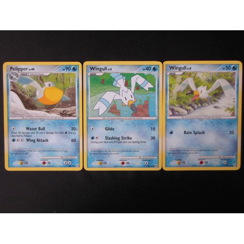 Série Arceus - Pelipper (Bekipan) - 45/99 + Wingull (Goelise) - 80/99 + Wingull - 81/99