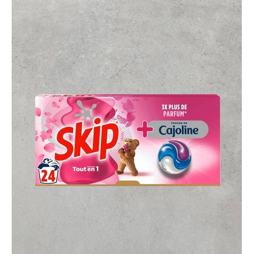Lessive Capsule 3En1 Touche De Cajoline SKIP - 24 Capsules