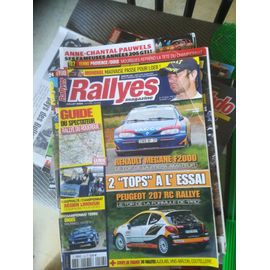 Rallyes Magazine 198 De 2009 Peugeot 207 Rc Rallye,Megane F2000,Limousin,Diois