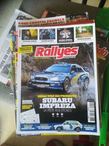 Rallyes Magazine 254 De 2014 Bandama,Subaru Impreza,Vaison,Auriol,Golf Gti