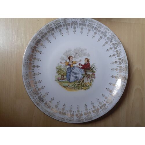 Assiette Marquis Et Marquise En Porcelaine De Bavière