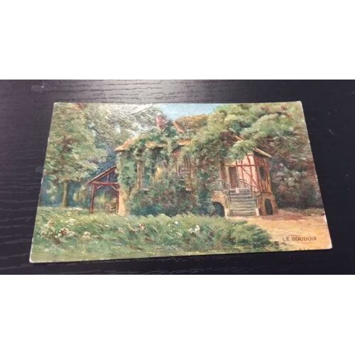 Carte Postale Versailles Trianon Le Boudoir Illustrée Delpy En L'état Sur Les Photos