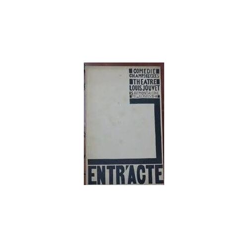 Entr'acte-Comédie Champs-Elysées- Théatre Louis Jouvet
