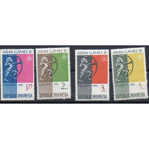 Indonésie Timbres Jeux Asiatiques 1962