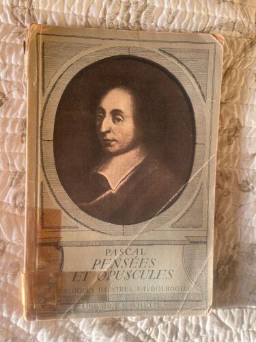 Pensées Et Opuscules, Pascal, Librairie Hachette, 1935