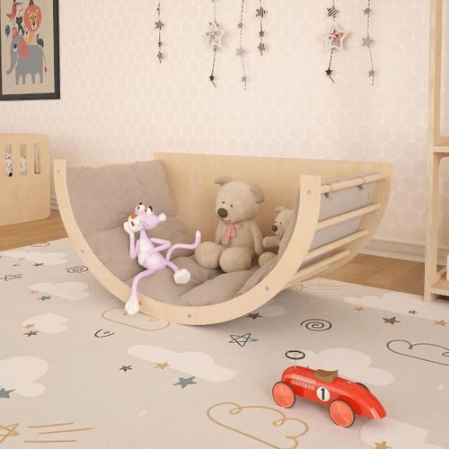 Arche D'escalade Avec Coussin, Jouets De Marche Debout Pour Bébé, Mobilier Montessori Pour Enfant En Bas Âge, Jouets Montessori D'escalade En Bois
