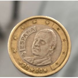 Belle Pièce De 1 Euro Roi D¿Espagne Année 2000 