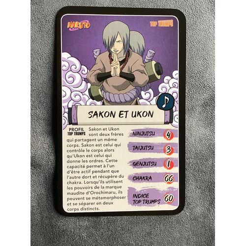 Carte Naruto / Sakon Et Ukon - Burger King