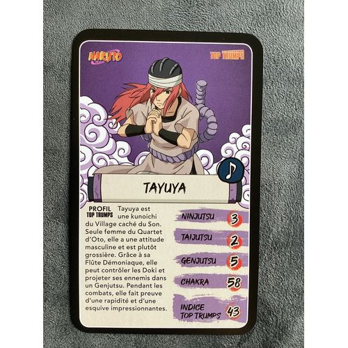 Carte Naruto / Tayuya - Burger King