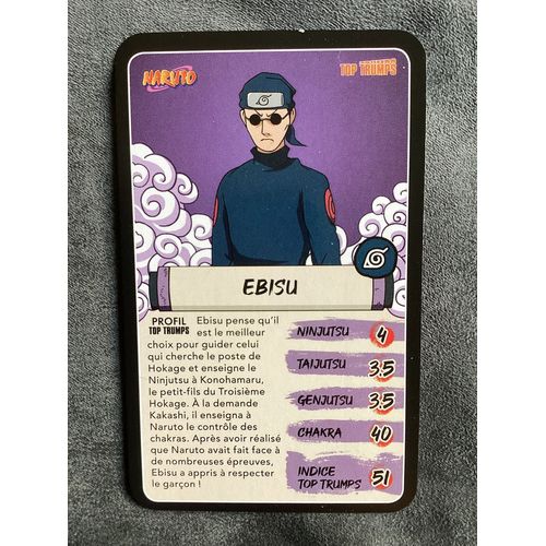 Carte Naruto / Ebisu - Burger King