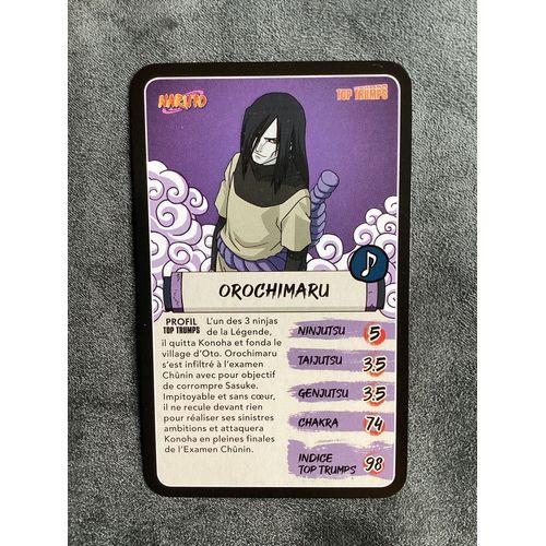 Carte Naruto / Orochimaru - Burger King