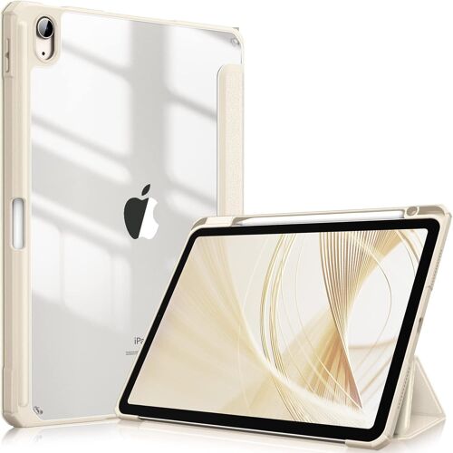 LORANKA-Coque pour iPad Air 11 Pouces M3/M2 (2025/2024), iPad Air 5/4 10.9 Pouces (2022/2020) - [Rangement de Stylet] Housse Transparente Claire Etui Antichoc Veille/Réveil Auto, Lumière Stellaire