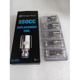 Résistance KANGERTECH - SSOCC - Replacement Coil - Ni 200 - 0.15 ohm - Boite de 5 pièces