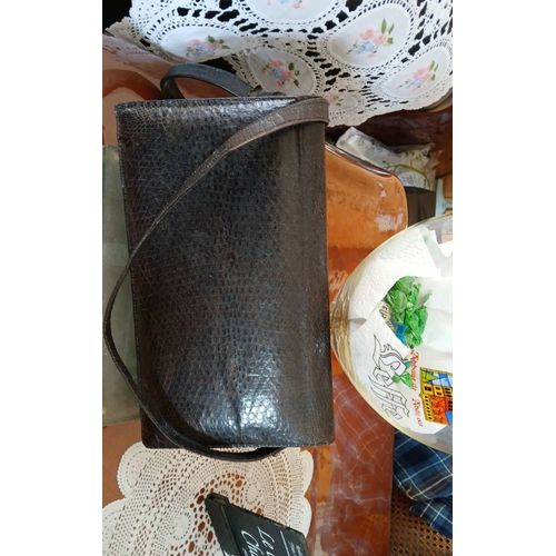 Sac à main en lézard véritable