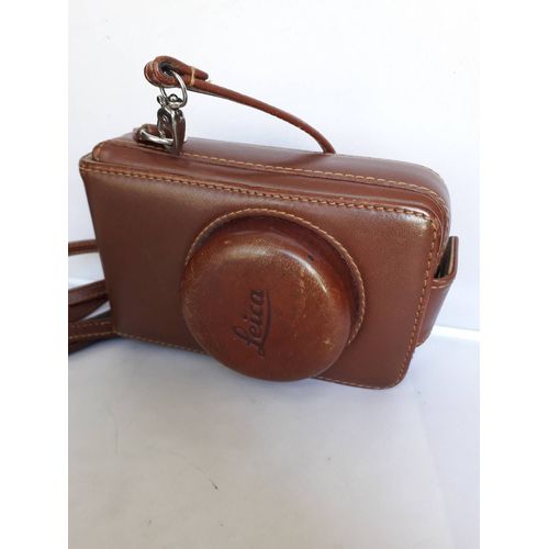 LEICA étui D-LUX maron + DRAGONNE