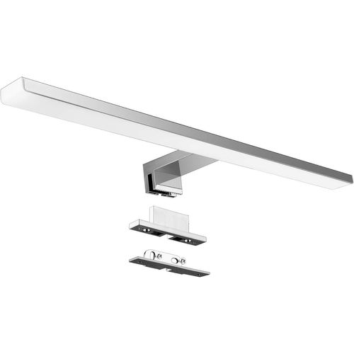 Lampe De Miroir À Led,Lampe De Miroir De Salle De Bain 10w 820lm 50cm Blanc Neutre 4000k,Ip44 230v,3 In 1 Eclairage Armoire À Led En Acier Allié Au Chrome-Nickel,Longueur De Produit:500 Mm