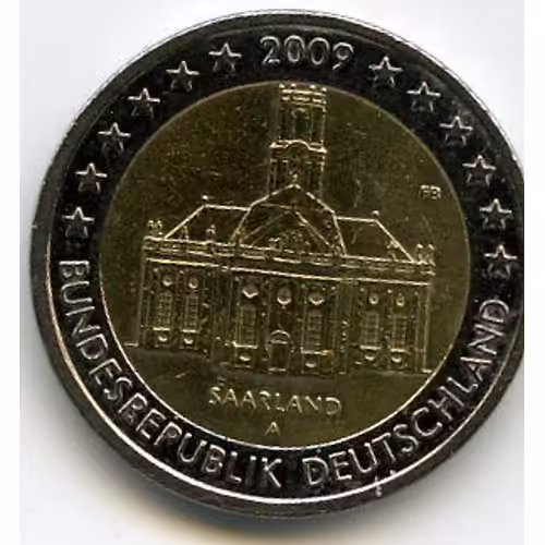 Allemagne 2 Euros 2009 Atelier A Commémorative Saarland