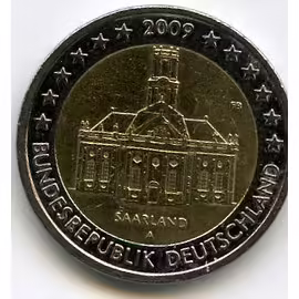 Allemagne 2 Euros 2009 Atelier A Commémorative Saarland