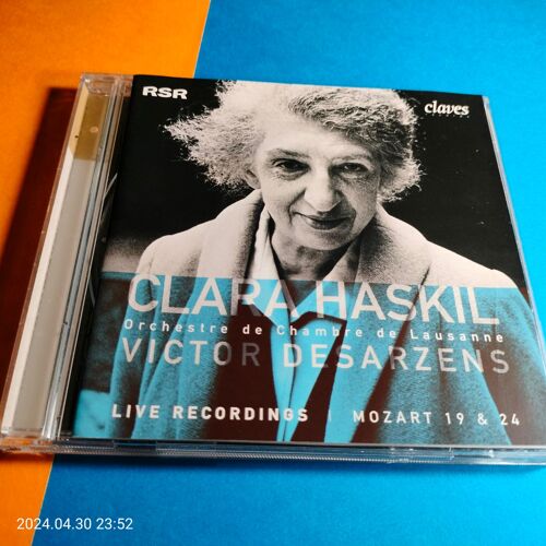 Clara Haskil. Concerto No. 19 Et Concerto No. 24 - Wolfgang Amadeus Mozart Cd Import