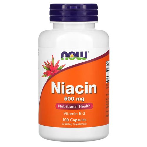 Now Foods, Niacine, 500 Mg, 100 Capsules 