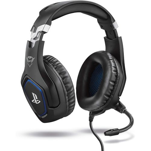 KALANKA-Casque Gamer PS4 et PS5 avec Licence Officielle pour PlayStation GXT 488 Forze - avec Microphone Flexible Repliable, Coupure du Micro et Réglage du Volume sur Fil - Noir