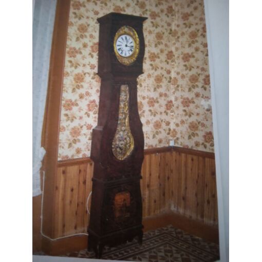 Grande Horloge Comtoise Morbier – 2,12 M – Poids Et Balancier – Fonctionnelle