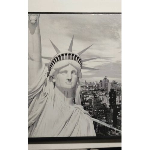 Cadre photo Statue de la Liberté noir et blanc