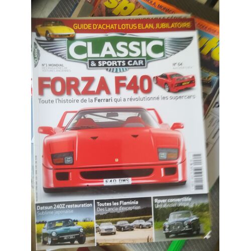 Classic Et Sports Car 64 De 2018 Ferrari F40,Delahaye 135 Ms Figoni,Lancia Flaminia 2.8,Coupe Pininf,Aston Martin Db2/4,Datsun 240z,Rover 3.0,Sunbeam Mk3,Singer Hunter,Jaguar Xj40 Sovereign,Lotus Elan