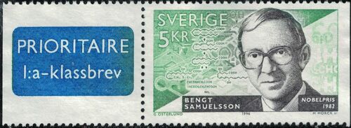 Suède 1996 Used Bengt Samuelsson Biochimiste Prix Nobel Su